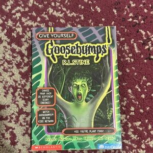 Scholastic Goosebumps Book with Green and Yellow Cover